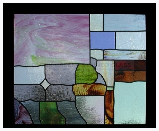 Stained glass window created by Glenn Greene